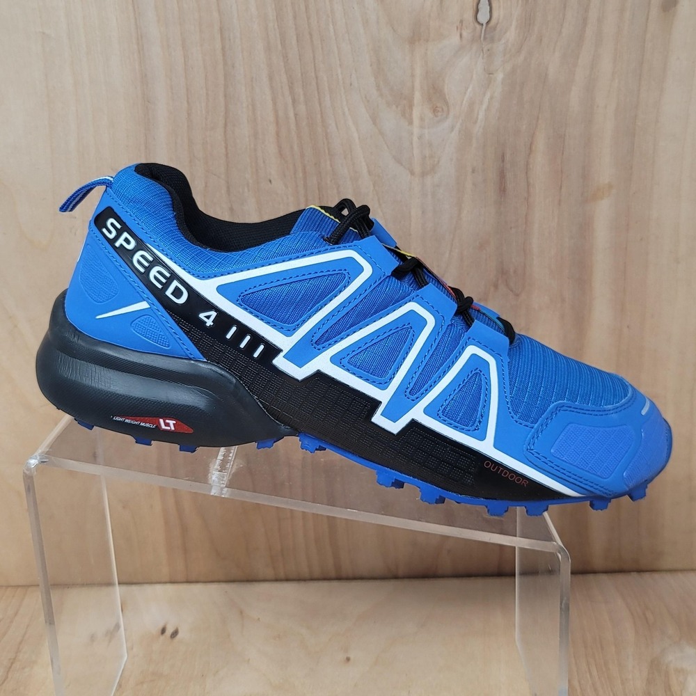 Keep Running Shoes Mens Size 44 Blue Speed 4 Trail Outdoor Athletic Sneakers LT - Picture 2 of 15